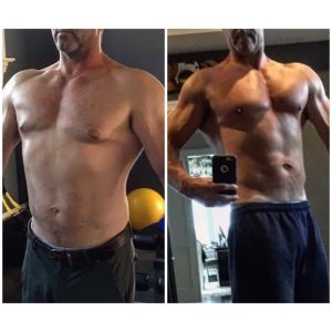 before and after - iron t fitness